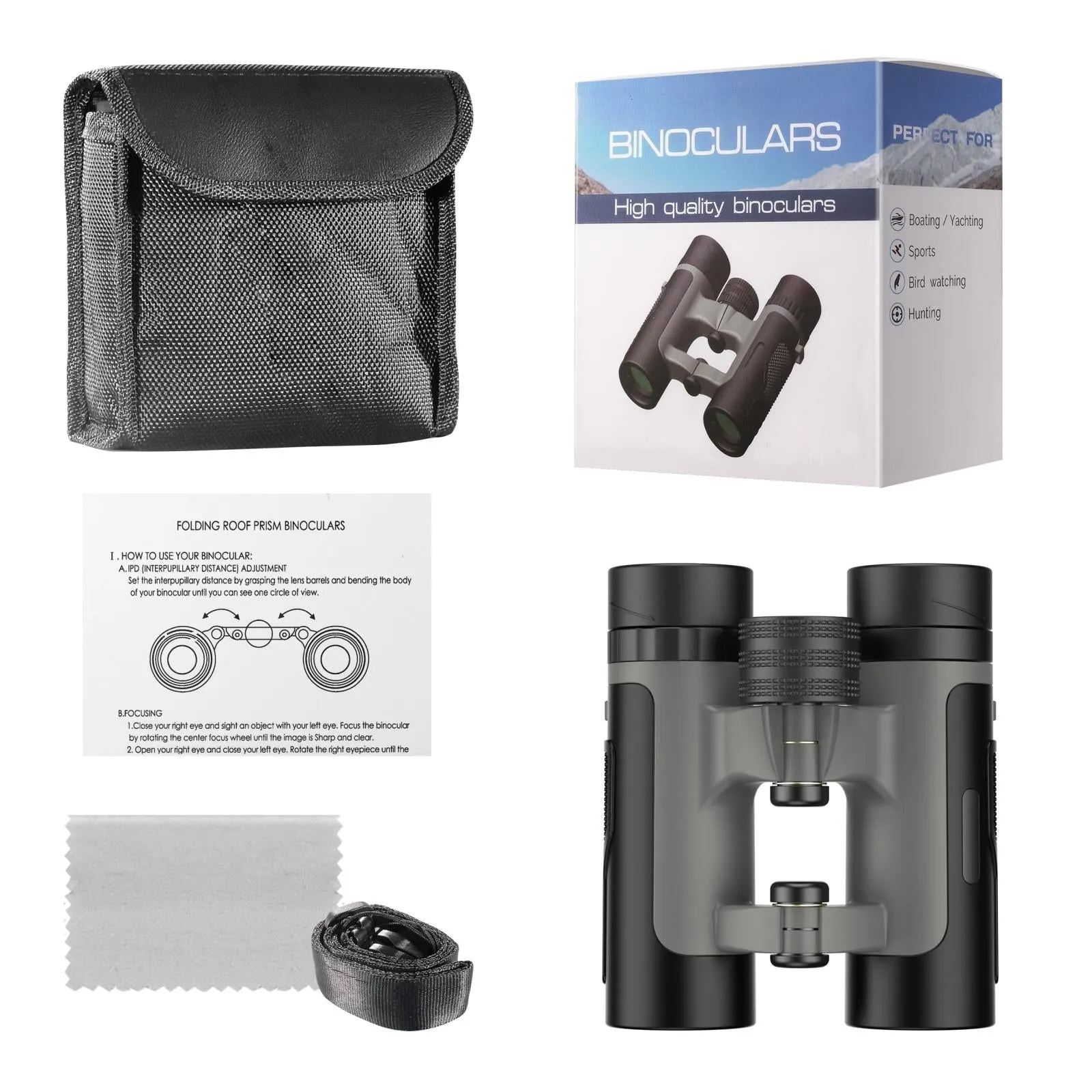 25X Binoculars | Bird-Watching | Hunting | Hiking | Bak4 Prism