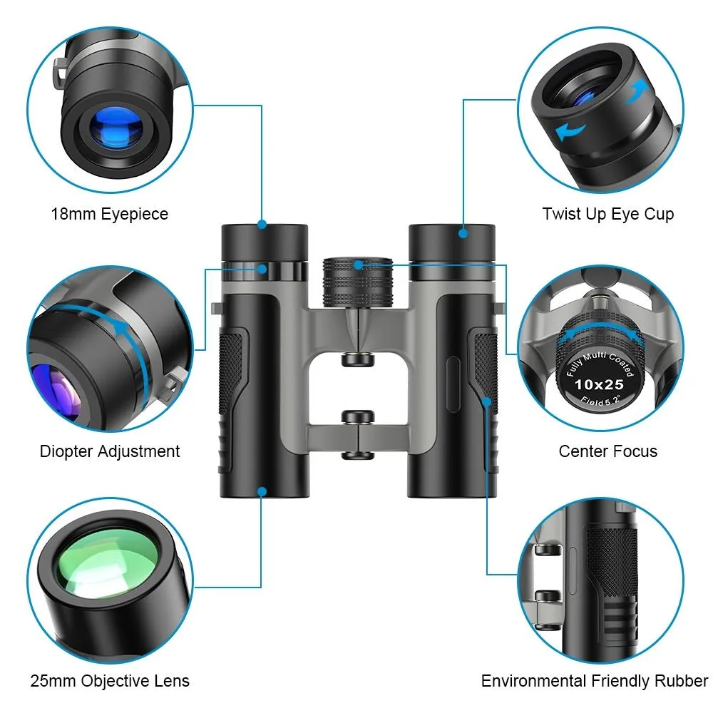 25X Binoculars | Bird-Watching | Hunting | Hiking | Bak4 Prism