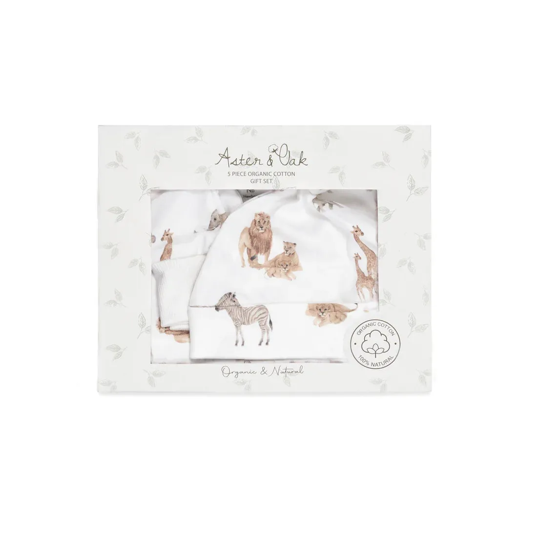 5 Piece Newborn Gift Set - Savanna