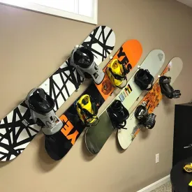 AA Products Portable Plastic Snowboard Display Wall Mount For Storing And Organizing Your Snowboard (SWM-P1)