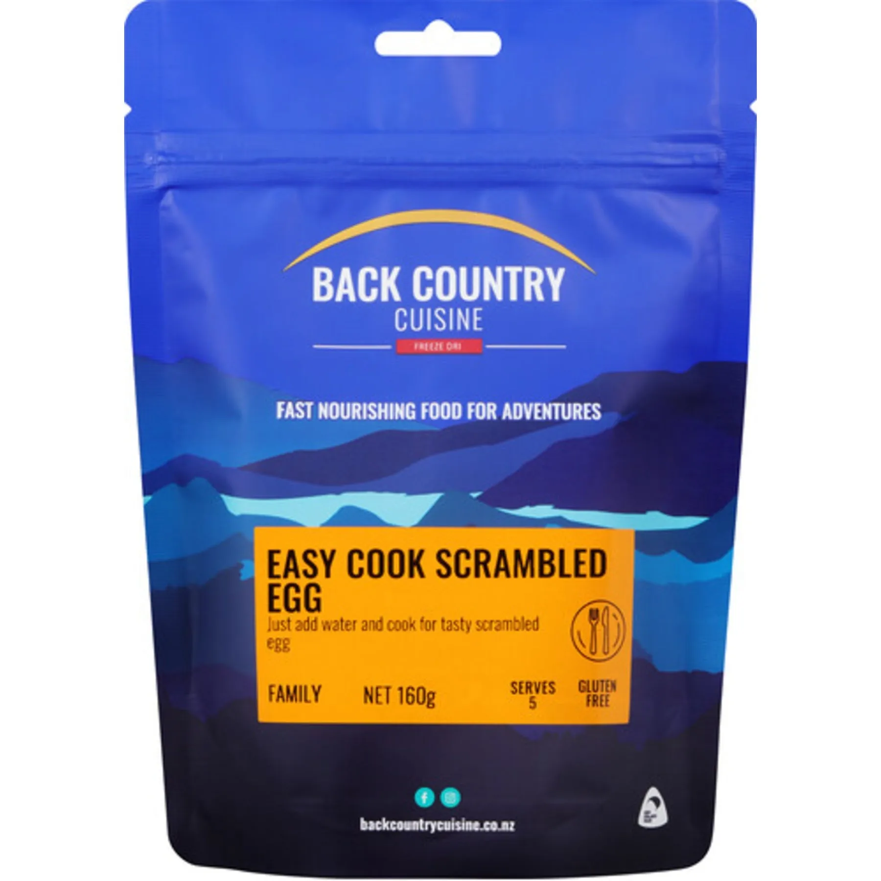 Back Country Cuisine Breakfast Meals - Easy Cook Scrambled Egg