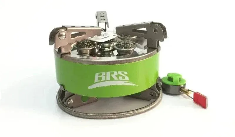 BRS-75 7000W Strong Power Gas Stove for Camping & Barbeque, with Five Burners and Portable Design for Easy Carrying