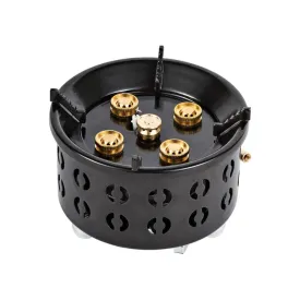 Electronic Ignition Camping Stove Portable Gas Propane Windproof Coal Stove for Outdoor Cooking Picnic Lightweight Compact