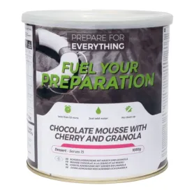 Fuel Your Preparation Chocolate Mousse w/ Granola & Cherry Freeze Dried Meal Tin