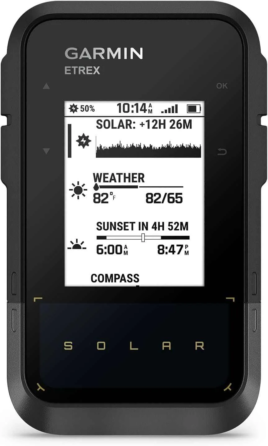 Garmin eTrex® Solar, GPS Handheld Navigator