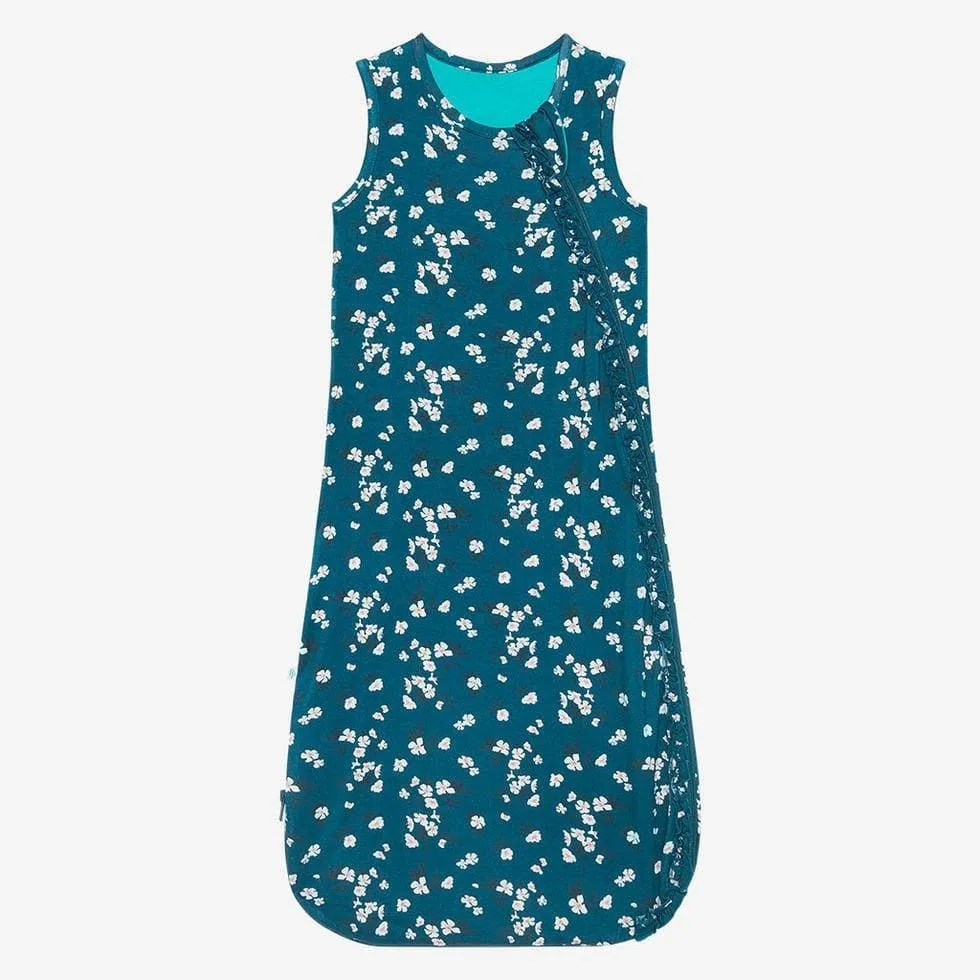 Girl's Bamboo Ruffled Sleeveless Sleeping Bag, TOG 1.0 - Adriana (Floral)