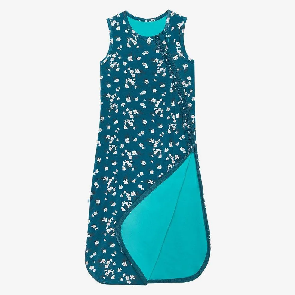 Girl's Bamboo Ruffled Sleeveless Sleeping Bag, TOG 1.0 - Adriana (Floral)