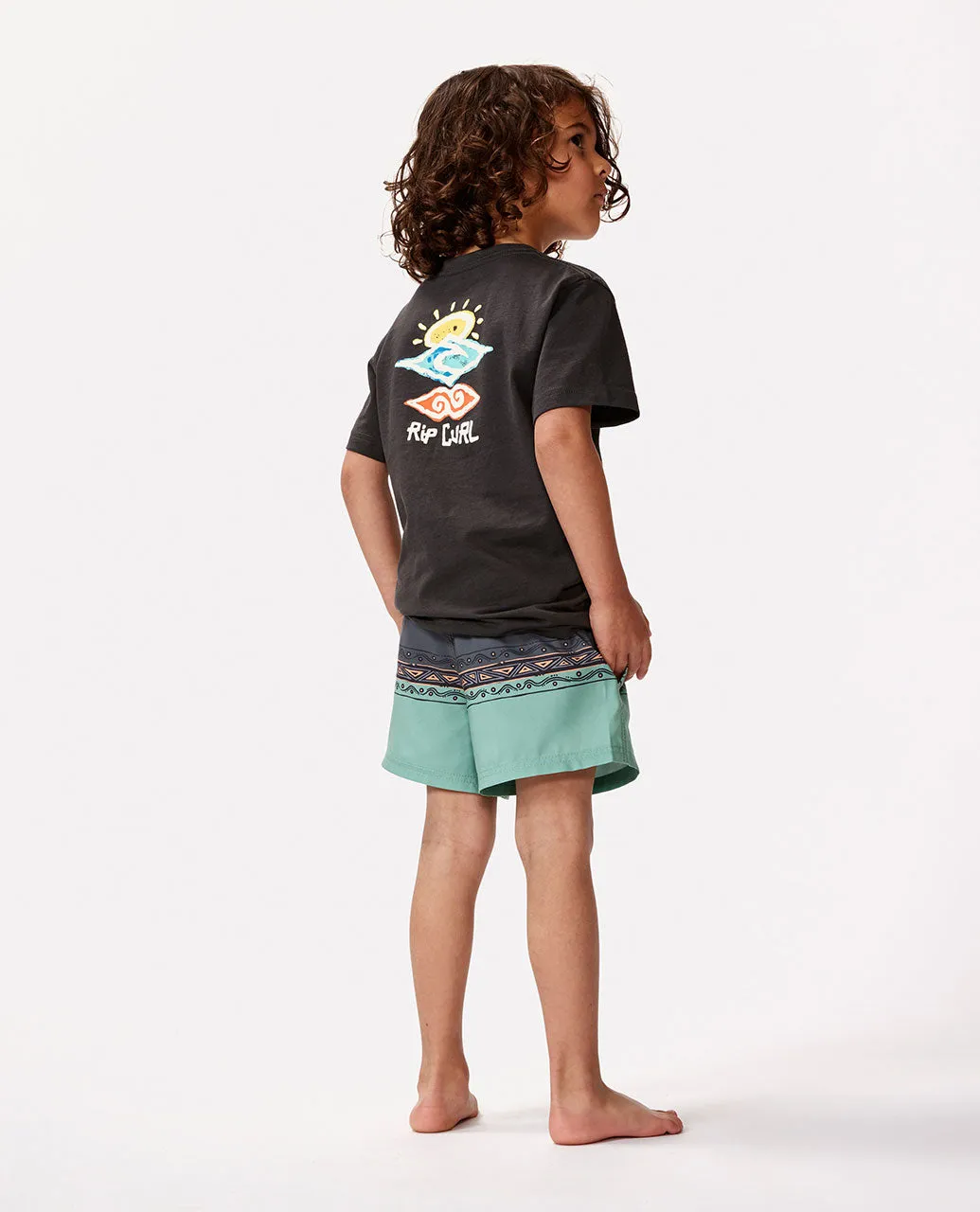 Icons of Shred Tee - Boys (1-8 years) - Washed Black