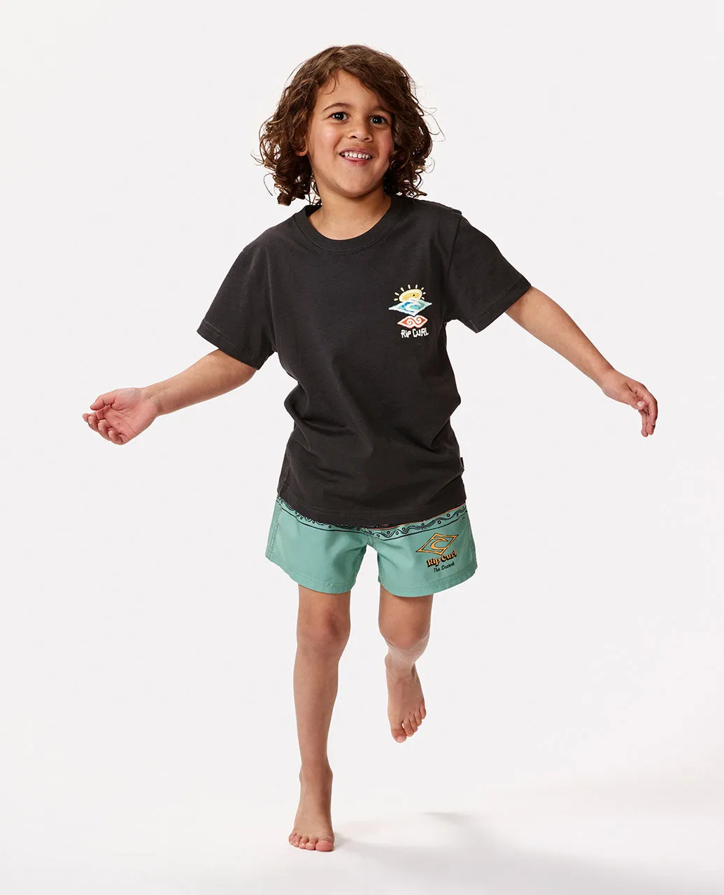 Icons of Shred Tee - Boys (1-8 years) - Washed Black