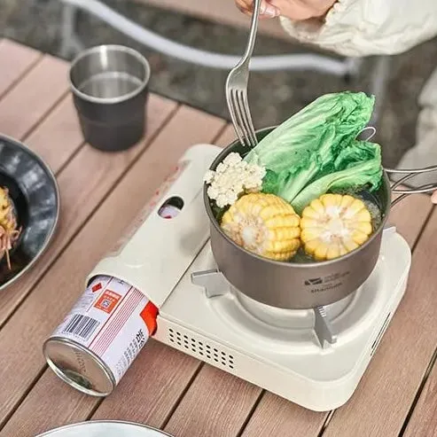 Mobi Garden Cute Portable Gas Stove - White