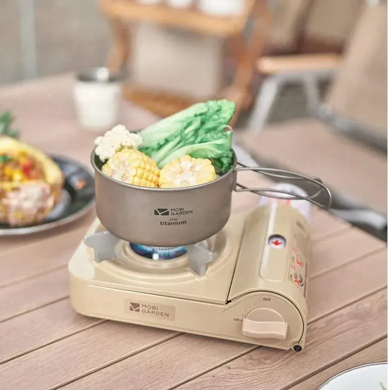 Mobi Garden Cute Portable Gas Stove - White