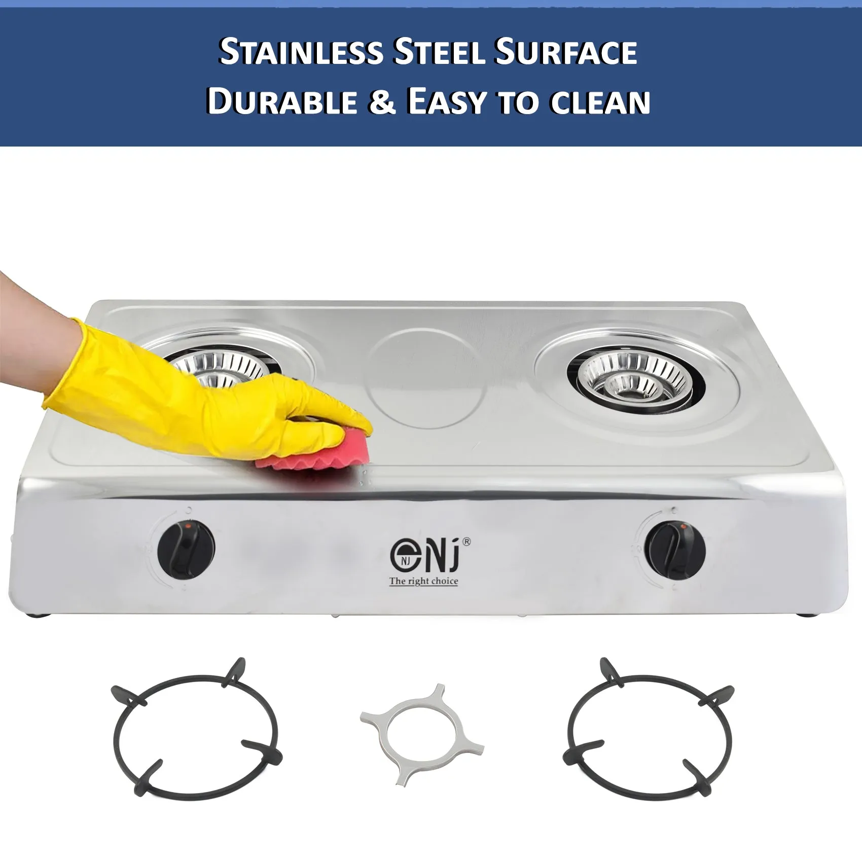 NJ-200SD Gas Stove Dual Burner