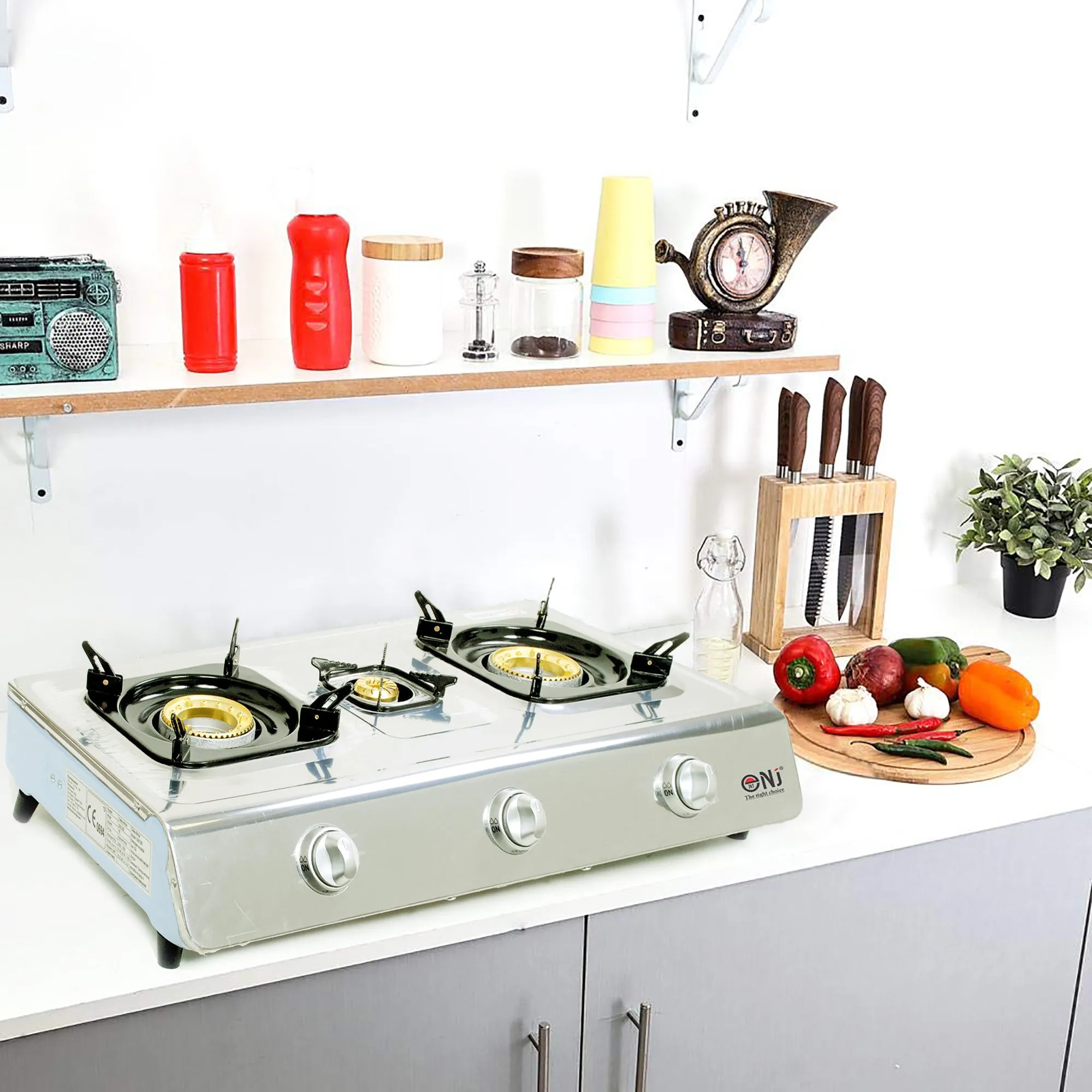 NJ NSD-3 Portable Gas Stove 3 Burners