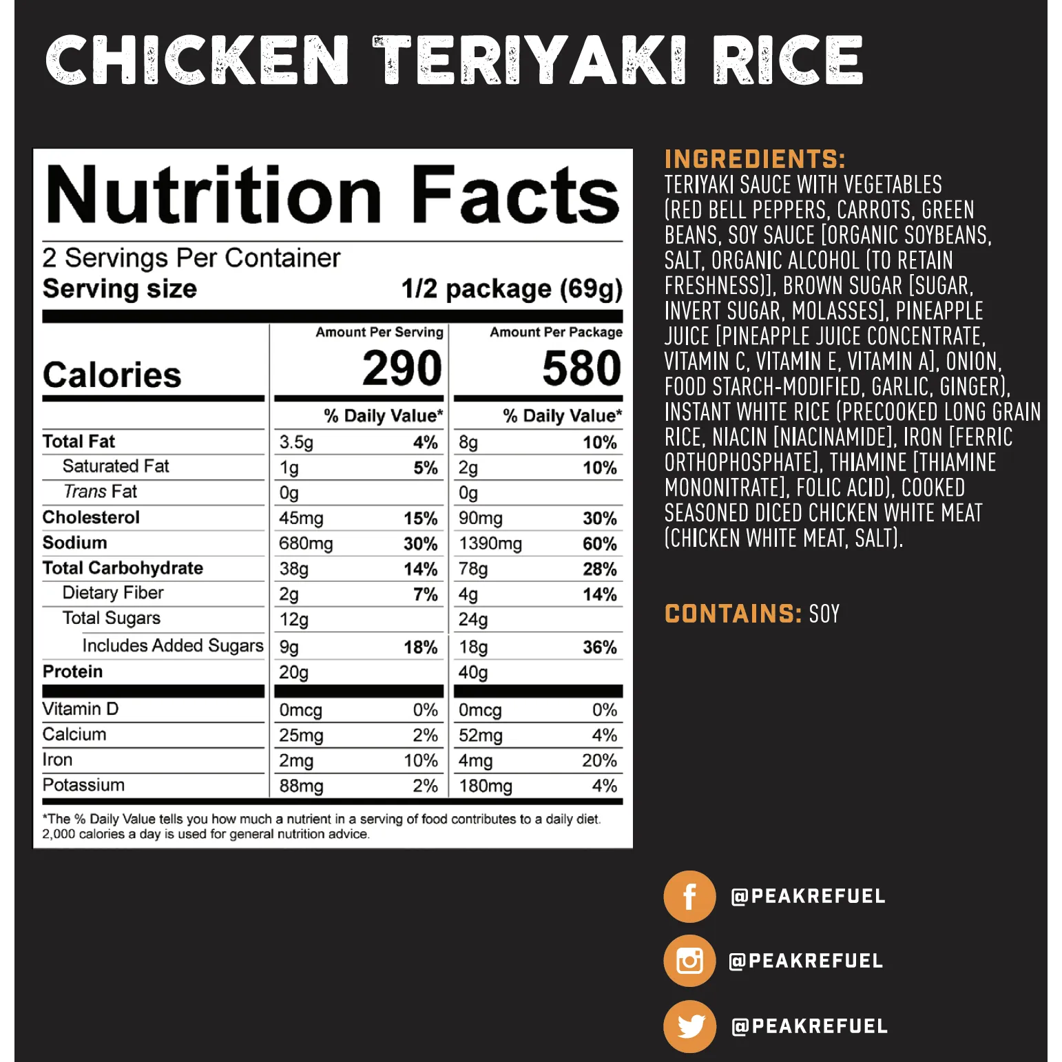 Peak Refuel: Chicken Teriyaki Rice