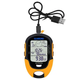 Portable Handheld GPS Navigation Receiver with Digital Altimeter, Barometer, and Compass Locator