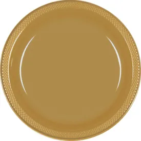 Premium Plastic Plates 17cm 20 Pack Gold