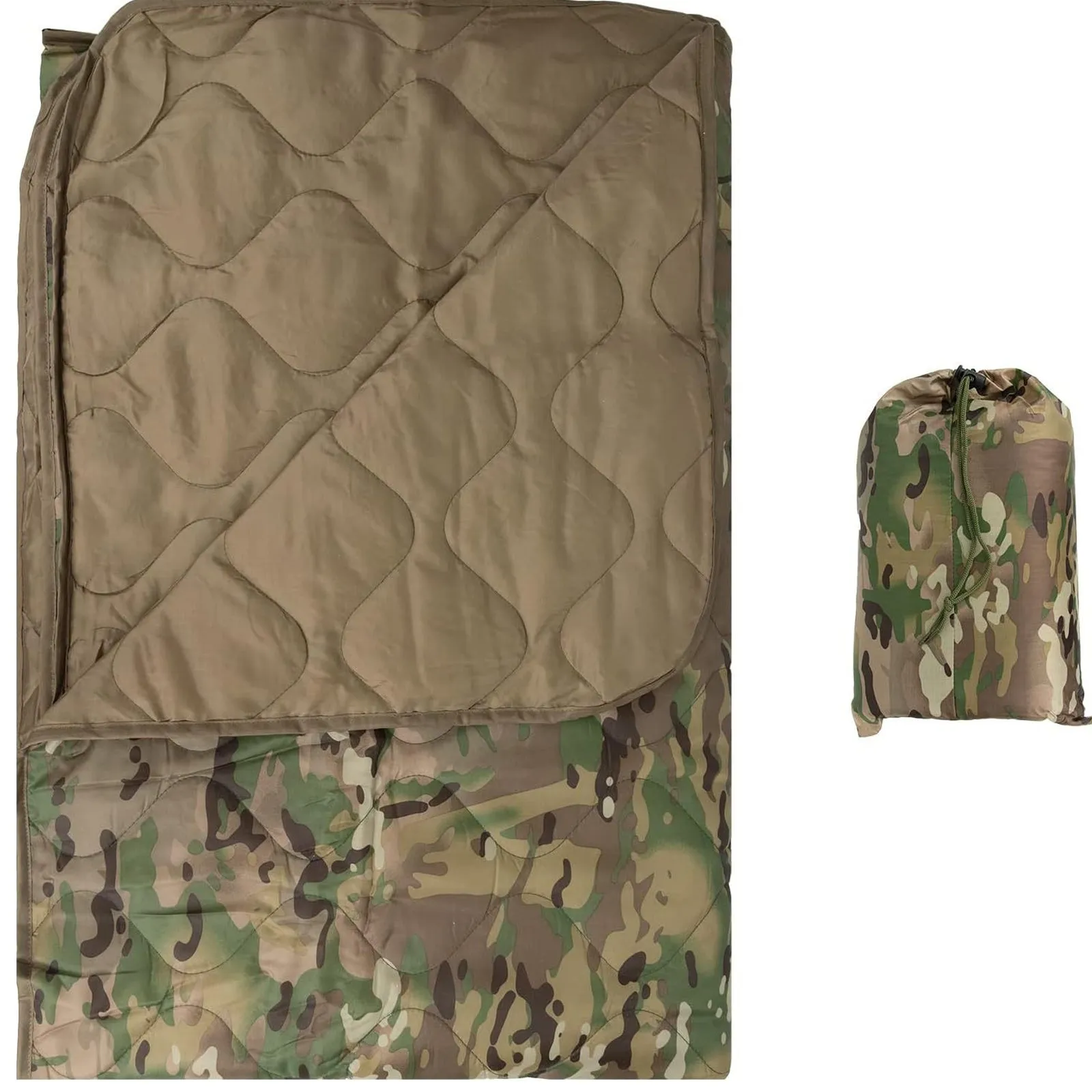 RECON GS2U Genuine WOOBIE Thermal Insulated survival Jungle Blanket Multi Cam
