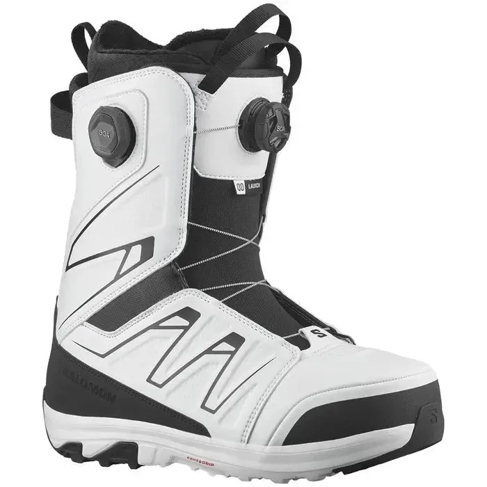 Salomon Launch Boa SJ Snowboard Boots - Black/White