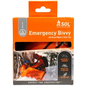 SOL Emergency Bivvy with Rescue Whistle