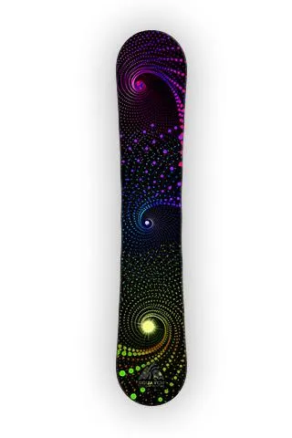 SPIRAL SPACE,  Earth, Moon, Sun Snowboard Wrap