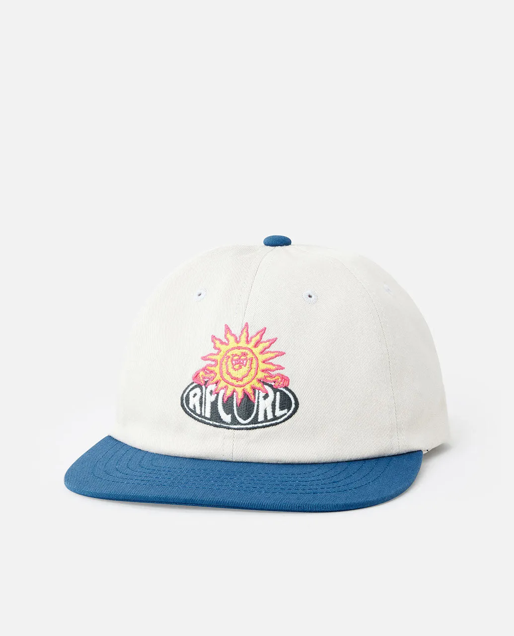 Sun Buzzed Snapback Cap - Washed Navy