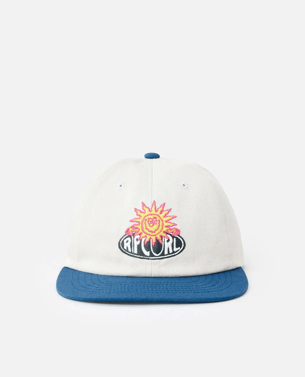 Sun Buzzed Snapback Cap - Washed Navy