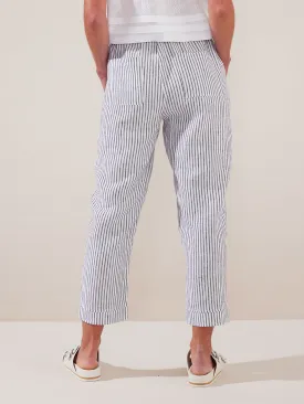 Yarra Trail Striped Linen Pant yt23h8849